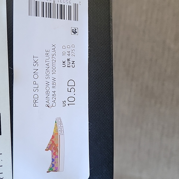 Coach slip on canvas skate shoe. Rainbow signature. NWB 0103, 0119 - Picture 8 of 8